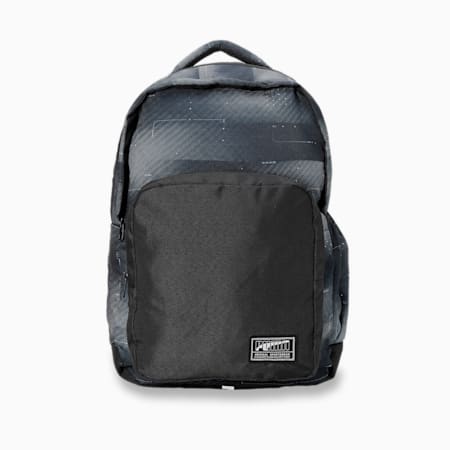PUMA Form Backpack, PUMA Black-Gray AOP, small-IND