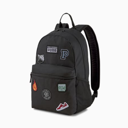 푸마 패치 백팩/PUMA Patch Backpack, Puma Black, small-KOR