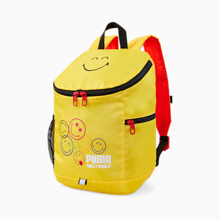 PUMA x SMILEYWORLD Youth Backpack, Vibrant Yellow, small-PHL