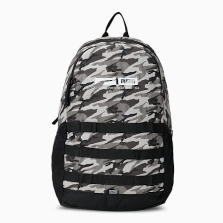 PUMA Style Unisex Backpack, Putty-Camo AOP, small-IND
