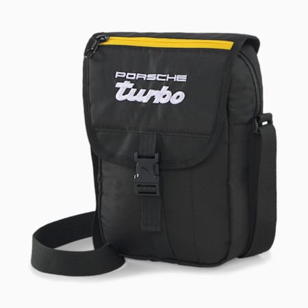 กระเป๋า Porsche Legacy Small Messenge, Puma Black, small-THA