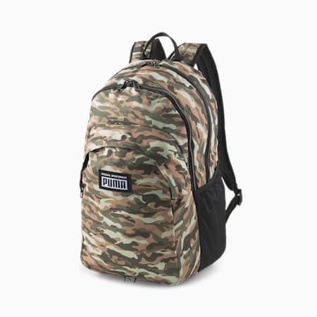 กระเป๋าสะพายหลัง Academy, Dark Green Moss-CAMO PACK AOP, small-THA