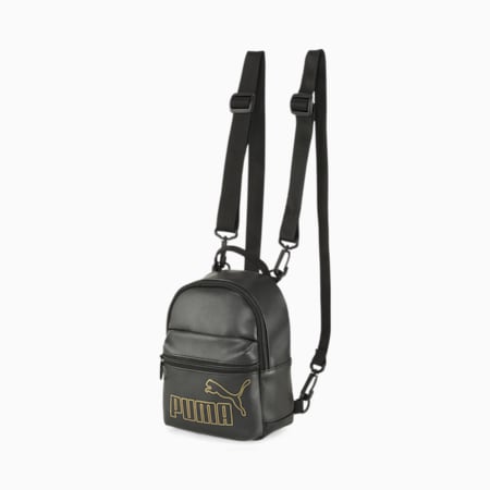 Core Up Minime Backpack, Puma Black-metallic, small