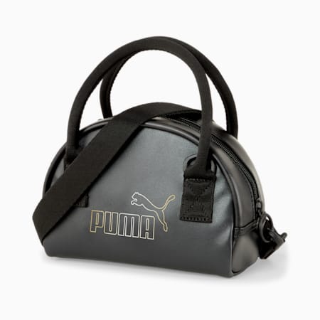 Core Up Mini Grip Bag, Puma Black-metallic, small