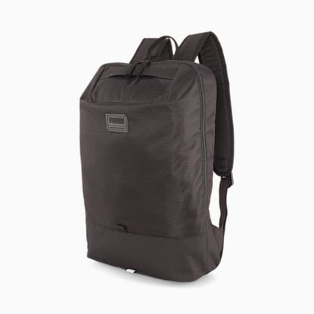 City Backpack, Puma Black-TWO TONE DOBBY, small-THA