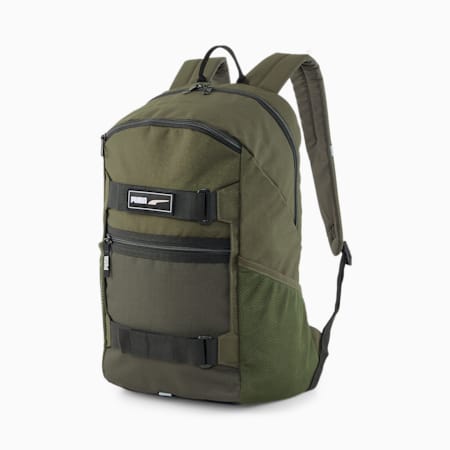 Deck Backpack, Dark Olive, small-THA