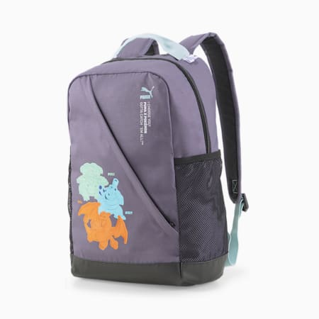 PUMA x POKÉMON Backpack Youth, Purple Charcoal, small-SEA