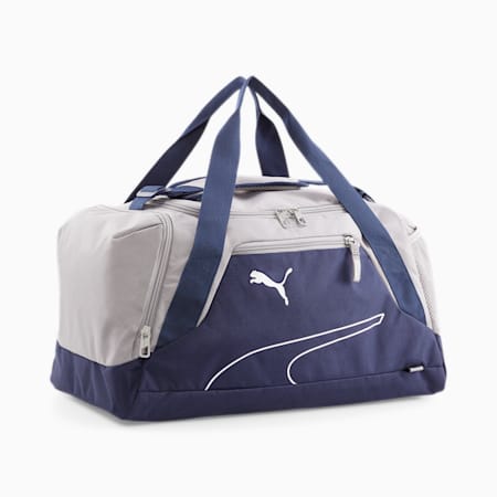 Fundamentals Sports Bag S, PUMA Navy-Concrete Gray, small-THA