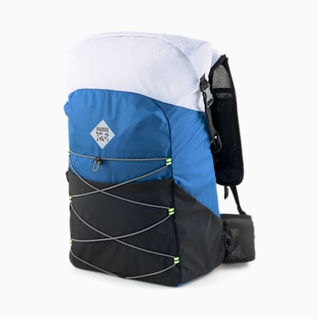 PUMA x PERKS AND MINI Hiking Backpack, Lake Blue-PUMA White, small-AUS