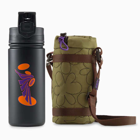 PUMA x PERKS AND MINI Bottle Bag Set, Burnt Olive-Prism Violet, small