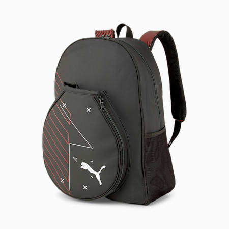 SolarBLINK Padel Tennis Backpack, Puma Black-Cherry Tomato-Puma White, small