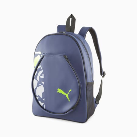 SolarBLINK Padel Tennis Backpack, New Navy-Fast Yellow-PUMA White, small