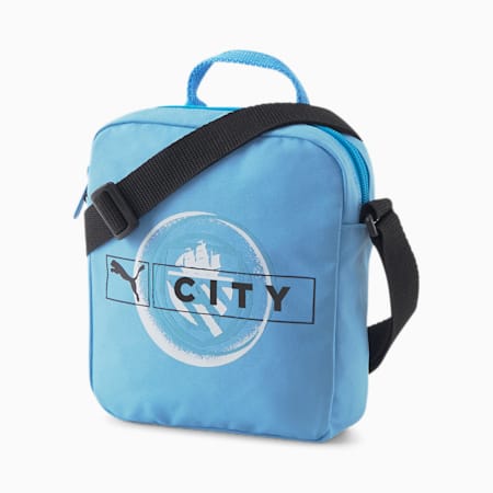 Manchester City F.C. ftblLEGACY Portable Bag, Team Light Blue-PUMA Navy, small-SEA