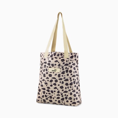 Core Pop Shopper Bag, Granola-Animal AOP, small