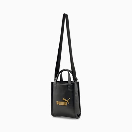 Core Up Mini Tote Cross Body Bag, PUMA Black, small-PHL