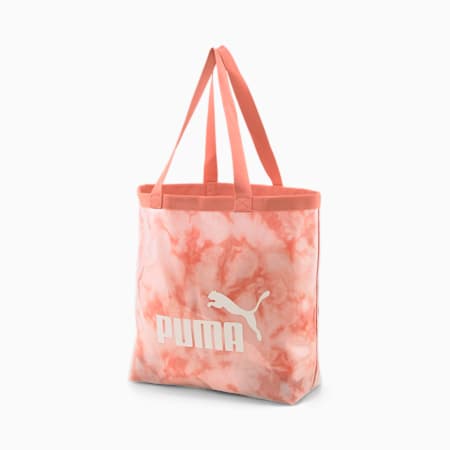 Core Transparent Tote Bag, Hibiscus Flower-Cloud AOP, small-SEA
