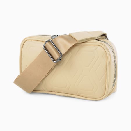 LUXE SPORT Boxy Waist Bag, Light Sand-AOP, small-SEA