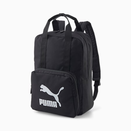 Classics Archive Tote Backpack, PUMA Black, small-AUS