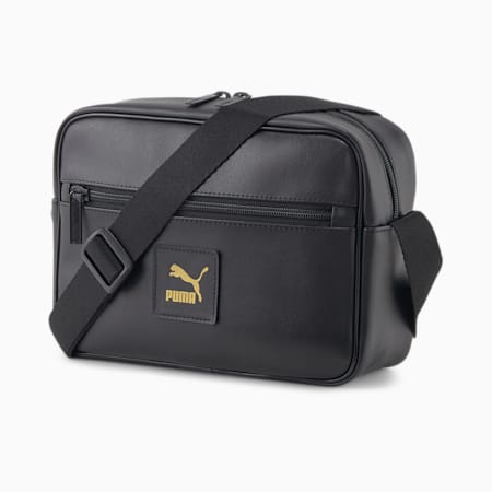 Classics LV8 PU Cross Body Bag, PUMA Black, small-SEA