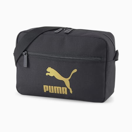 Classics Archive Woven Cross-Body Bag, PUMA Black, small-PHL