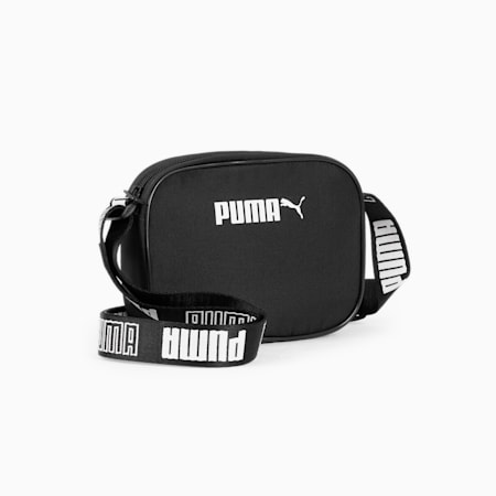 PUMA Tape Cross Body Bag, Puma Black, small-THA