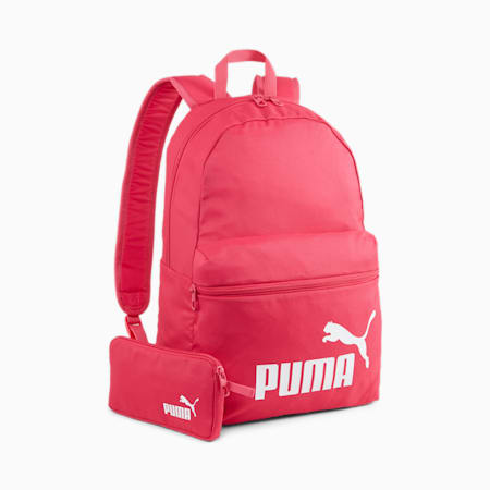 PUMA Phase Backpack Set, Garnet Rose, small-PHL