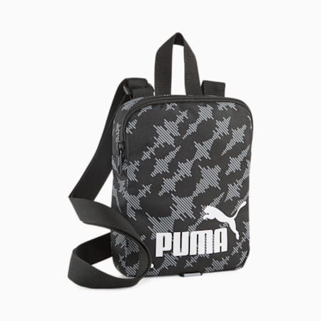 PUMA Phase Printed Portable Bag, PUMA Black-Letter Camo, small-SEA