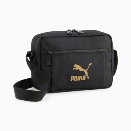 Classics Archive Cross-Body Bag, PUMA Black-Golden, small-PHL