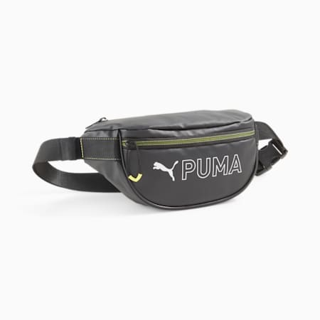 PUMA FIT Waistbag, PUMA Black-Yellow Burst, small-SEA