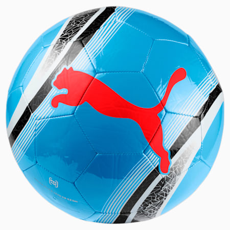 ลูกฟุตบอลสำหรับซ้อม PUMA Big Cat 3, Bleu Azur-Red Blast-Puma Black, small-THA