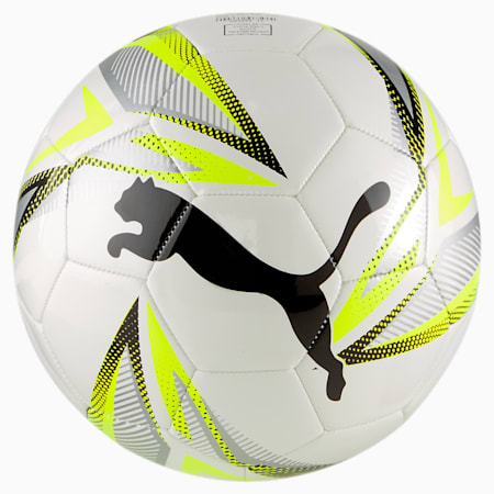 כדור כדורגל ftblPLAY עם לוגו פומה גדול, Puma White-Yellow Alert-Puma Black, small-DFA