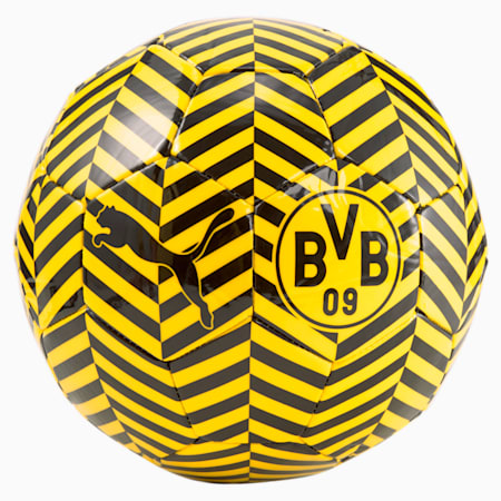 BVB FtblCore Fan Training Football, Puma Black-Puma Black-Cyber Yellow, small-SEA