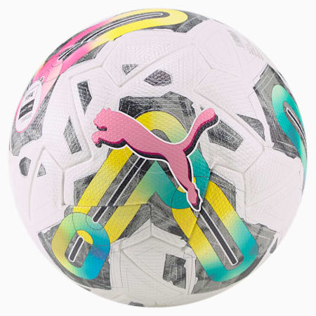 Balón de fútbol PUMA Orbita 1TB FQP, Puma White-multi colour, small