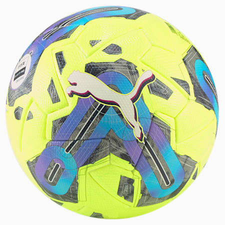 Ballon de football PUMA Orbita 1 TB FQP, Lemon Tonic-multi colour, small