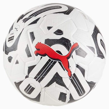 Ballon de football PUMA Orbita 1 TB FQP, Puma White-Puma Black-Puma Red, small