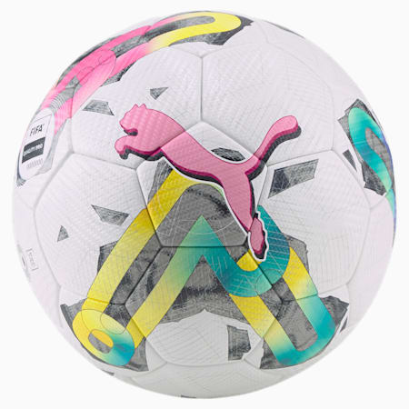 Balón de fútbol PUMA Orbita 2 TB FQP, Puma White-multi colour, small