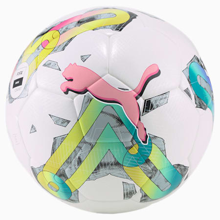 Pallone da calcio PUMA Orbita 4 HYB FIFA Basic, Puma White-multi colour, small