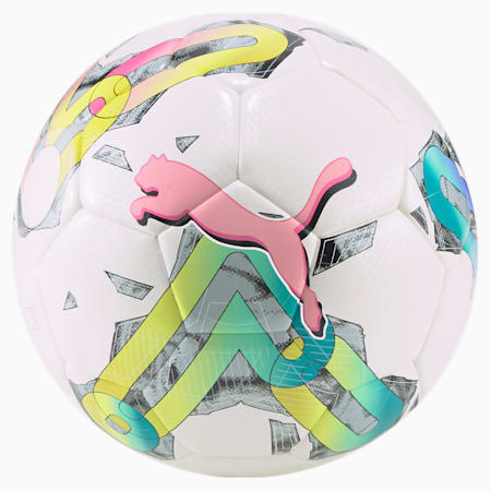 Pallone da calcio PUMA Orbita 5 HYB, Puma White-multi colour, small