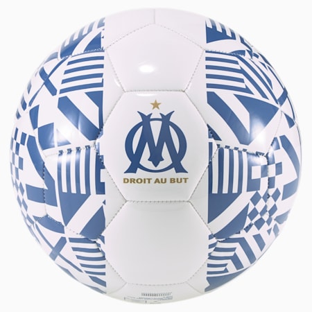 Ballon de football Olympique de Marseille ftblCulture, Puma White-Limoges, small