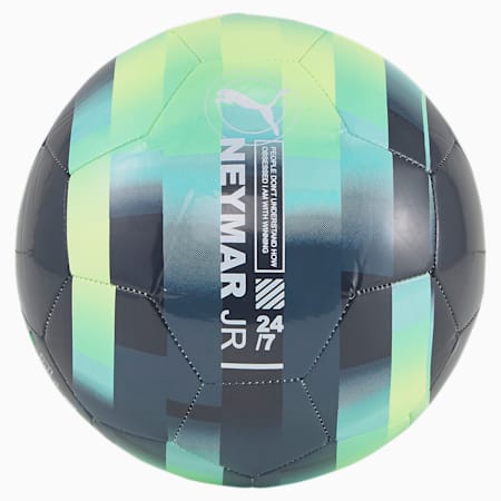 Neymar Jr grafische trainingsbal, Parisian Night-Fizzy Light-ARUBA BLUE, small