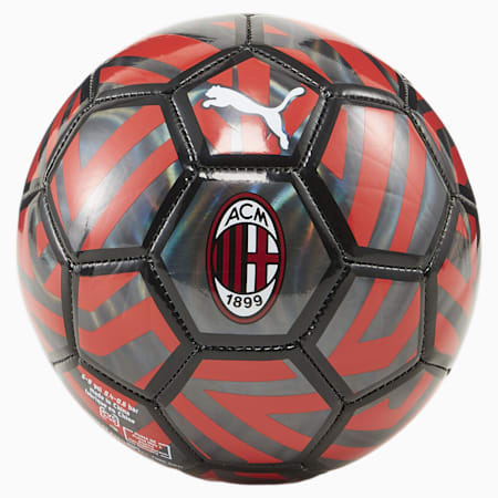 Mini ballon de supporter de football AC Milan, PUMA Black-For All Time Red, small