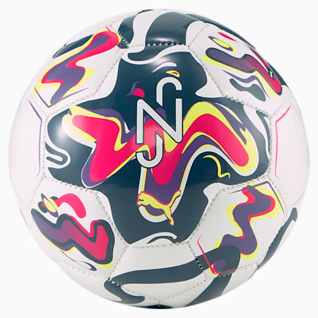 Neymar Jr Graphic Mini Football, Dark Night-Orchid Shadow-Fluro Yellow Pes, small