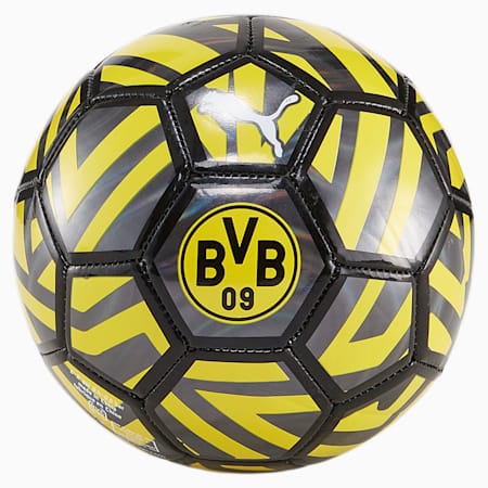 Borussia Dortmund Mini Fan Soccer Ball, PUMA Black-Cyber Yellow, small