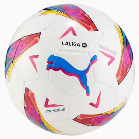 Orbita LaLiga 1 Replica Training Football, PUMA White-multi colour, small