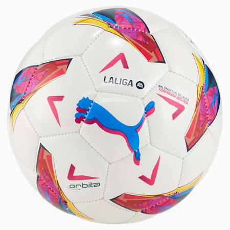 Orbita LaLiga 1 MS Mini Soccer Ball, PUMA White-multi colour, small