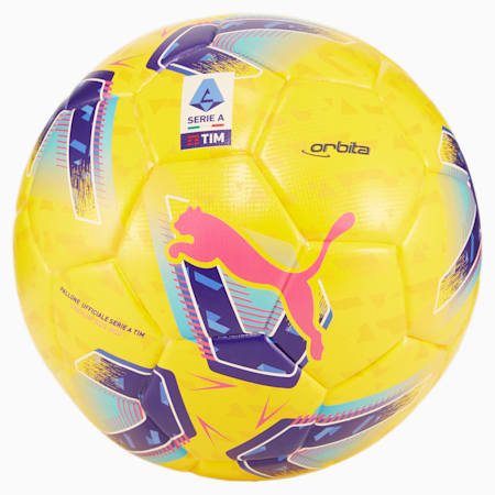 Orbita Serie A Replica Football, Pelé Yellow-Blue Glimmer-multi colour, small