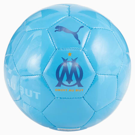 Olympique de Marseille 23/24 Pre-match Mini-Fußball, Bleu Azur-PUMA Team Royal, small