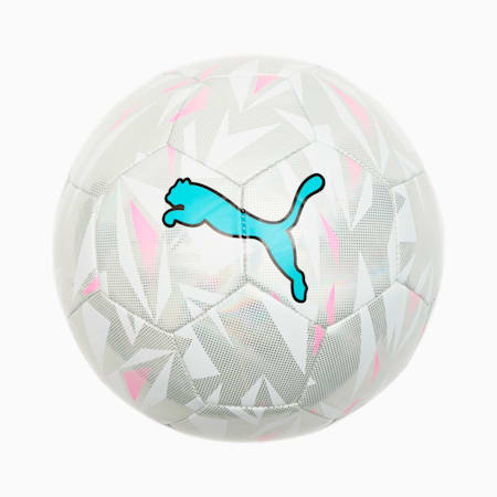 푸마 파이널 사커 볼<br>PUMA FINAL soccer ball, PUMA White-Puma Silver-Poison Pink-Bright Aqua, small-KOR