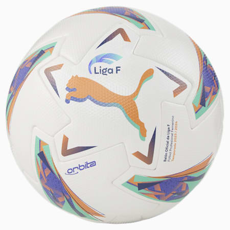 Ballon de football officiel Orbita Liga féminine espagnole 23/24, PUMA White-multi colour, small