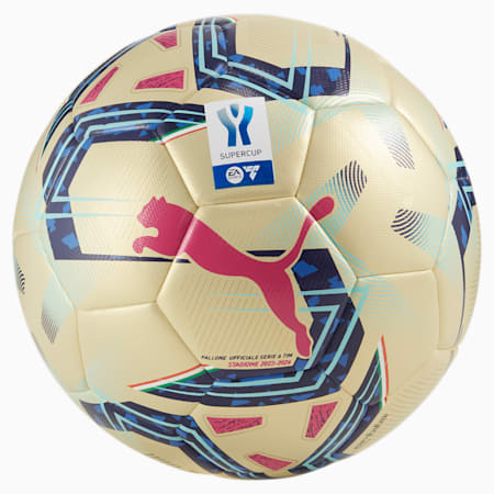 Serie A Special Edition Hybrid-Trainingsfußball, Gold-Blue Glimmer-Sunset Glow, small